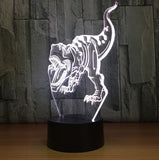 Dinosaur 3D Illusion Led Table Lamp 7 Color Change LED Desk Light Lamp Dinosaur Decoration Gifts