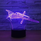Fighter 3D Illusion Led Table Lamp 7 Color Change LED Desk Light Lamp Fighter Decoration Gifts