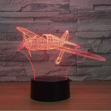 Fighter 3D Illusion Led Table Lamp 7 Color Change LED Desk Light Lamp Fighter Decoration Gifts