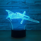 Fighter 3D Illusion Led Table Lamp 7 Color Change LED Desk Light Lamp Fighter Decoration Gifts
