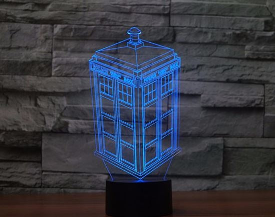 Doctor who 3D Illusion Led Table Lamp 7 Color Change LED Desk Light Lamp Doctor who Birthday Gifts Christmas Gifts