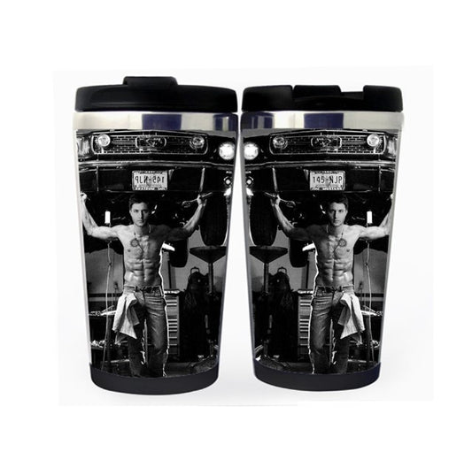 Supernatural Dean Jensen Ackles Cup Stainless Steel 400ml Coffee Tea Cup Supernatural Beer Stein Birthday Gifts Christmas Gifts