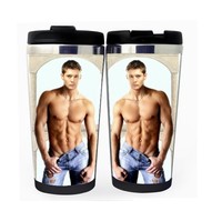 অতিপ্রাকৃত ডিন জেনসেন অ্যাকলেস কাপ স্টেইনলেস স্টিল 400ml কফি চা কাপ অতিপ্রাকৃত বিয়ার স্টেইন জন্মদিনের উপহার ক্রিসমাস উপহার