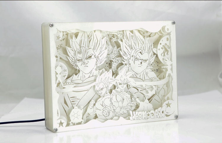 DRAGON BALL 3D Paper Carving Light Warm Night LED Light Lamp LED Desk Light Lamp Decoration DRAGON BALL Gifts Children Gift Birthday Gifts Christmas Gifts
