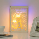 Thor 3D Paper Carving Light Warm Night LED Light Lamp LED Desk Light Lamp Decoration Thor Gifts Children Gift Birthday Gifts Christmas Gifts