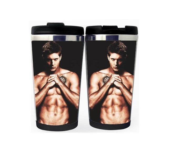 Supernatural Dean Jensen Ackles Cup Stainless Steel 400ml Coffee Tea Cup Supernatural Beer Stein Birthday Gifts Christmas Gifts