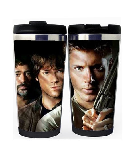Supernatural Winchester Brothers Cup Stainless Steel 400ml Coffee Tea Cup Supernatural Beer Stein Birthday Gifts Christmas Gifts