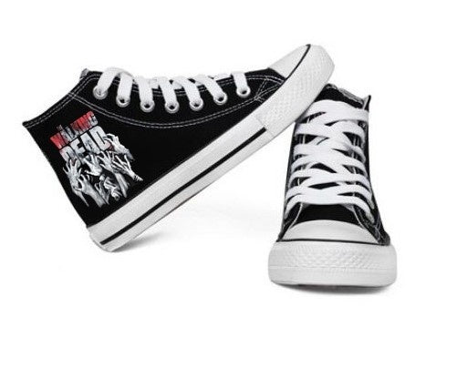 The Walking Dead High Top Canvas Shoes Sneaker Sport Shoes Unisex Casual Shoes Walking Dead Birthday Gifts Christmas Gifts