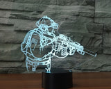 Call Of Duty soldier 3D Illusion Led Table Lamp 7 Color Change LED Desk Light Lamp Call Of Duty Birthday Gifts Christmas Gifts