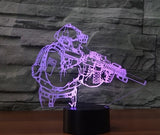 Call Of Duty soldier 3D Illusion Led Table Lamp 7 Color Change LED Desk Light Lamp Call Of Duty Birthday Gifts Christmas Gifts