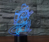 Firefighters 3D Illusion Led Table Lamp 7 Color Change LED Desk Light Lamp Firefighters Birthday Gifts Christmas Gifts