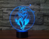 Skateboarding 3D Illusion Led Table Lamp 7 Color Change LED Desk Light Lamp Skateboarding Birthday Gifts Christmas Gifts