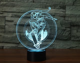 Skateboarding 3D Illusion Led Table Lamp 7 Color Change LED Desk Light Lamp Skateboarding Birthday Gifts Christmas Gifts