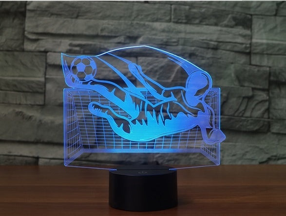 Playing football 3D  Illusion Led Table Lamp 7 Color Change LED Desk Light Lamp football Gifts Christmas Gifts