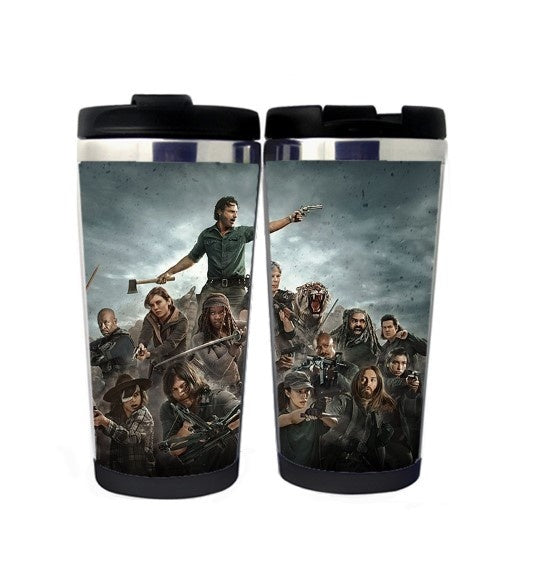 The Walking Dead Season 8 Rick Grimes Cup Stainless Steel 400ml Coffee Tea Cup Beer Stein Walking Dead Birthday Gifts Christmas Gifts