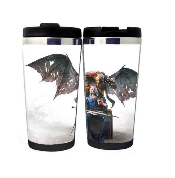 The Witcher Mug Stainless Steel 400ml Coffee Tea Cup Beer Stein The Witcher Birthday Gifts Christmas Gifts