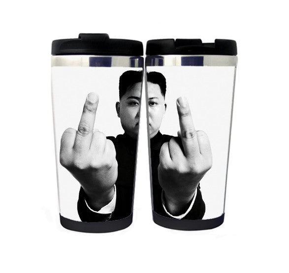 Kim Jong Un Mug Stainless Steel 400ml Coffee Tea Cup Beer Stein Kim Jong Un Birthday Gifts Christmas Gifts