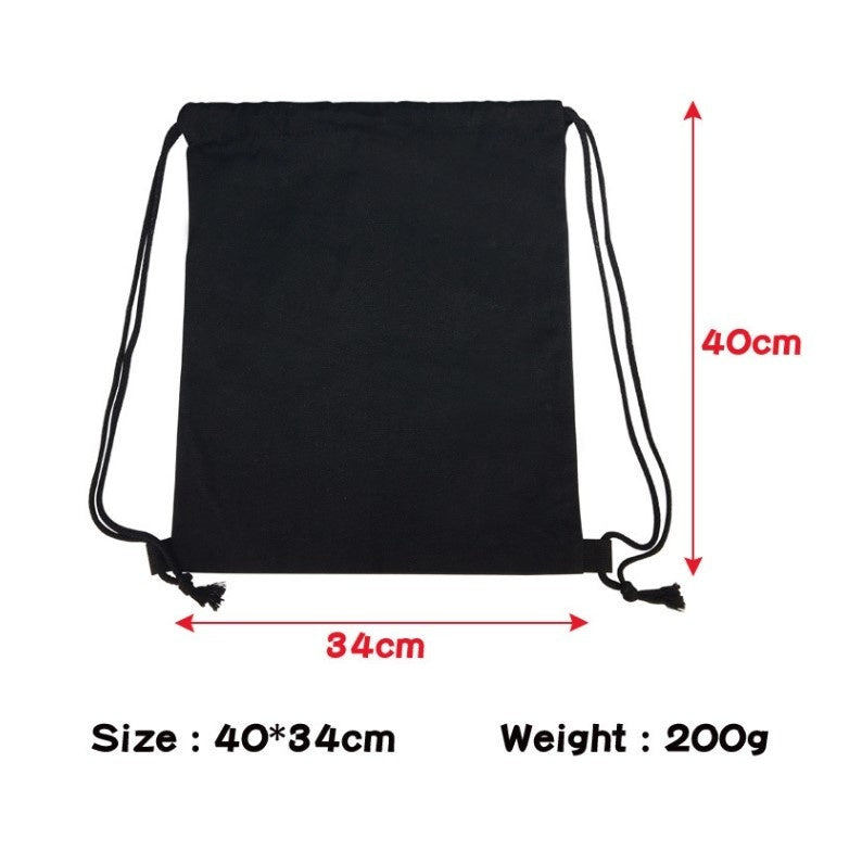 Supernatural Cotton Student Backpack School Bag Shopping Drawstring Bags