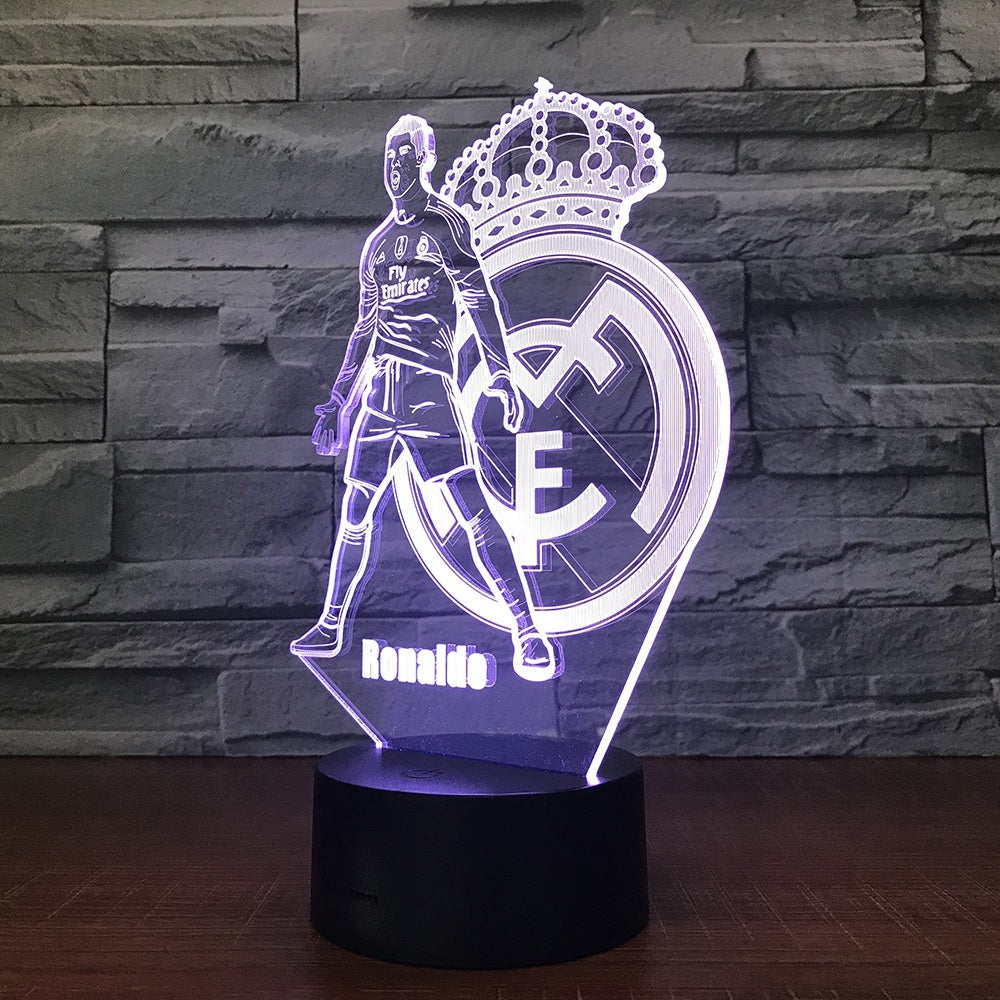 Ronaldo 3D Illusion Led Table Lamp 7 Color Change LED Desk Light Lamp Ronaldo Gifts