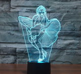 Marilyn Monroe 3D Illusion Led Table Lamp 7 Color Change LED Desk Light Lamp Marilyn Monroe Birthday Gifts Christmas Gifts