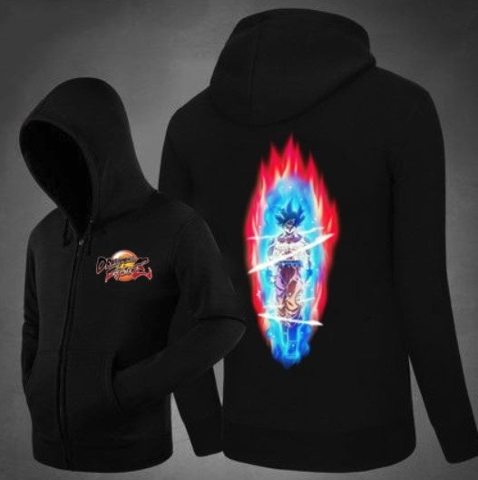 Dragon Ball Z Zipper Hoodie Coats Outwear Hooded Jacket Sweater Pullover Dragon Ball Z Goku Gifts Christmas Gifts