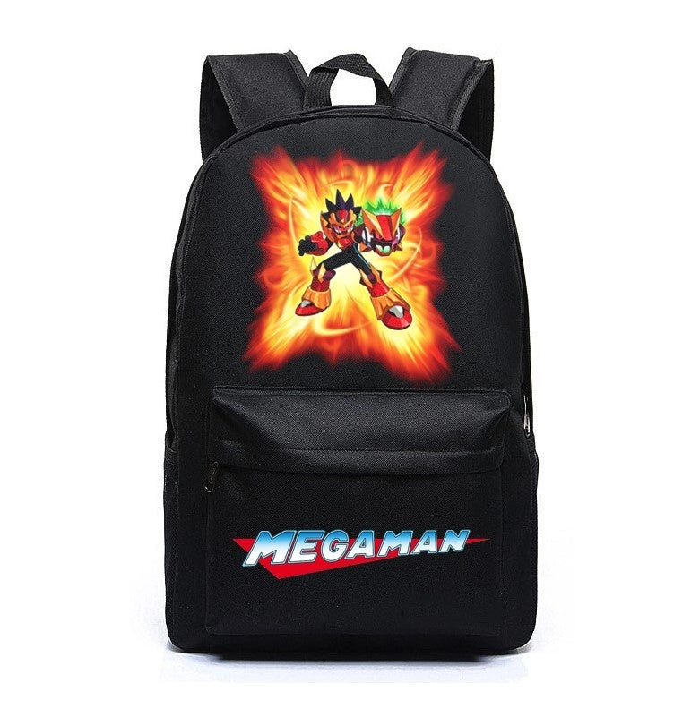 Megaman Rockman Canvas Bag Backpack Satchel School Bag Travel Backpack  Shoulder bag Megaman Gifts