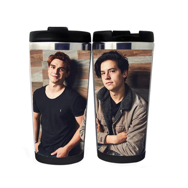 Riverdale Cole Sprouse Mug Stainless Steel 400ml Coffee Tea Cup Beer Stein Riverdale Birthday Gifts Christmas Gifts