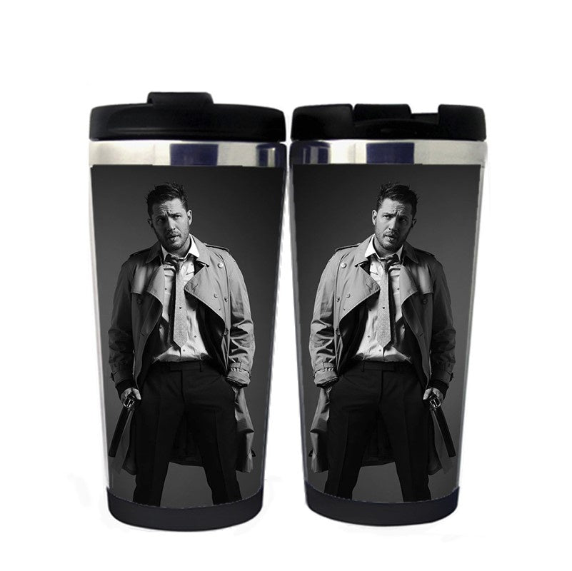 Tom Hardy Mug Stainless Steel 400ml Coffee Tea Cup Beer Stein Tom Hardy Gifts