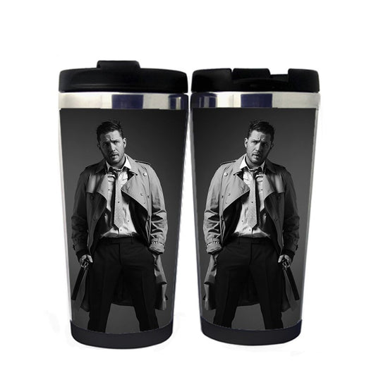 Tom Hardy Mug Stainless Steel 400ml Coffee Tea Cup Beer Stein Tom Hardy Gifts