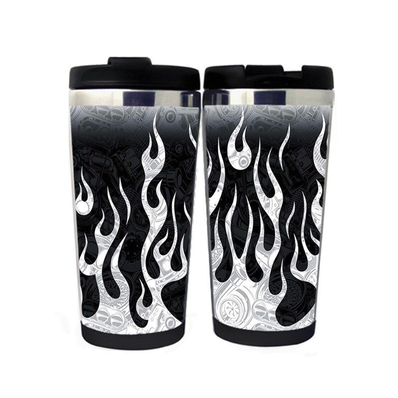 Road Fire Travel Mug Stainless Steel Insulated Tumbler 400ml Coffee Tea Cup Gifts Christmas Gifts