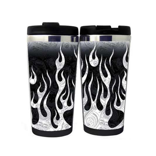Road Fire Travel Mug Stainless Steel Insulated Tumbler 400ml Coffee Tea Cup Gifts Christmas Gifts
