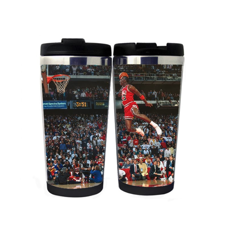 Basket ball Ranking Travel Mug Stainless Steel Insulated Tumbler 400ml Coffee Tea Cup Basket ball  Gifts Christmas Gifts