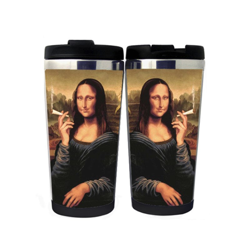 Mona Lisa smoking Funny Mug 