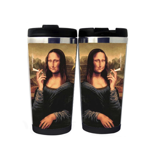 Mona Lisa smoking Funny Mug 