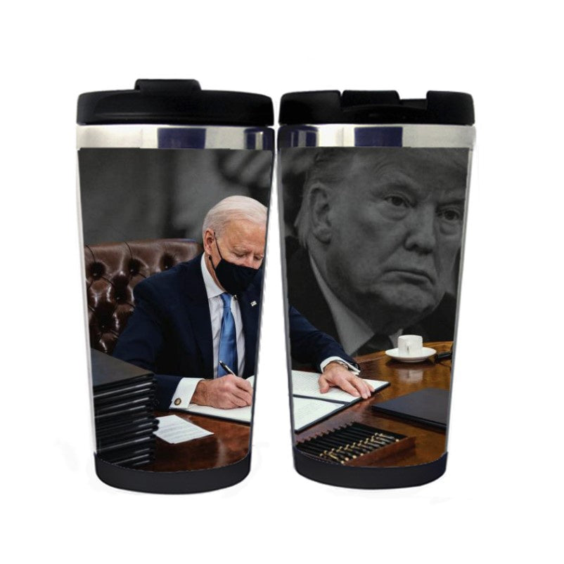 Biden Trump Mug Coffee Mug Stainless Steel Tumbler Coffee Tea Water Cup Funny Gifts Christmas Gifts