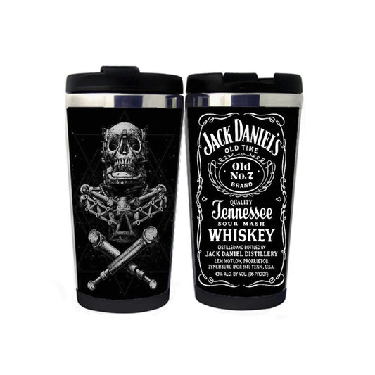 Whiskey Skull Mug Beer Tumbler Stainless Steel Coffee Tea Cup Funny Mug Gifts Christmas Gifts
