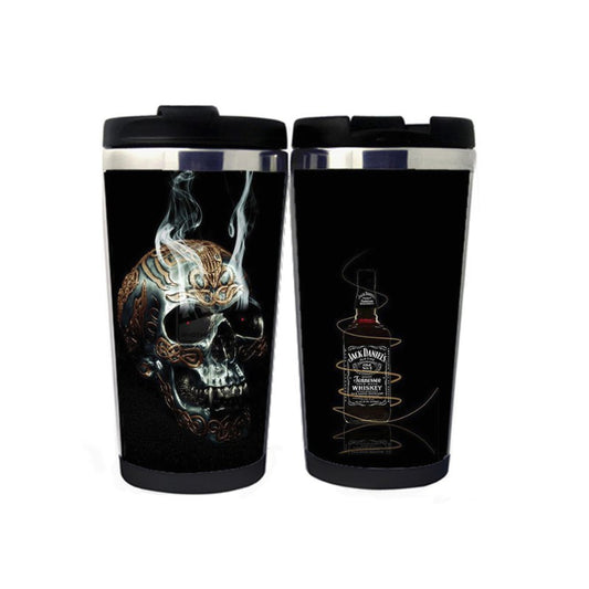 Whiskey Skull Mug Beer Tumbler Stainless Steel Coffee Tea Cup Funny Mug Gifts Christmas Gifts