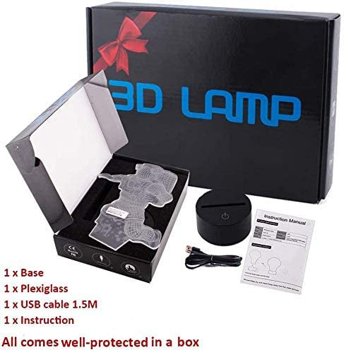 Novelty Funny Astronaut 3D Illusion Led Table  Lamp 7 Color Change LED Desk Light Lamp Astronaut Kids Children Birthday Gifts Christmas Gifts