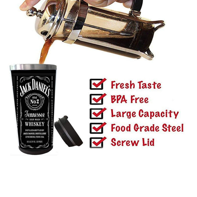 হুইস্কি মগ বিয়ার টাম্বলার স্টেইনলেস স্টীল ক্যাম্পিং স্পোর্টস ড্রিংক বোতল মজার উপহার ক্রিসমাস উপহার