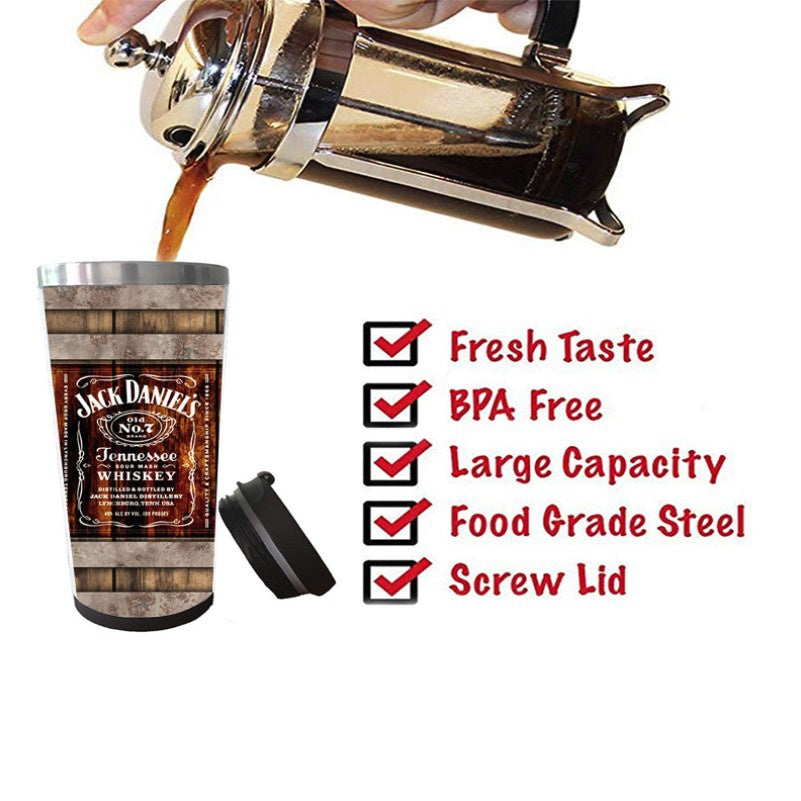 Whiskey Mug Beer Tumbler Stainless Steel Camping Sports Drink Bottle Funny Gifts Christmas Gifts