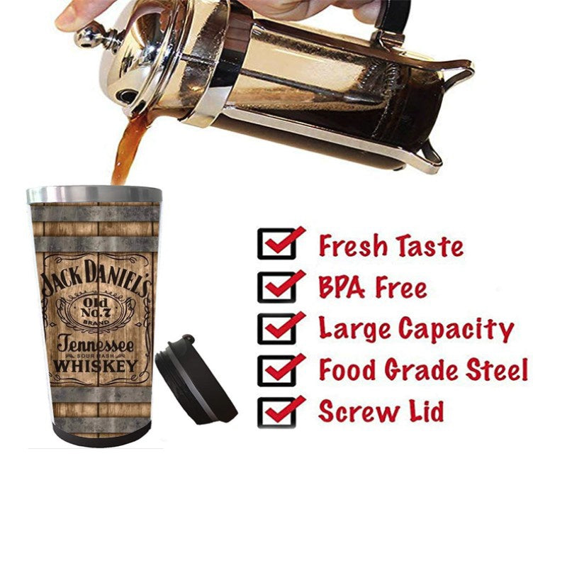 Whiskey Mug Beer Tumbler Stainless Steel Camping Sports Drink Bottle Funny Gifts Christmas Gifts