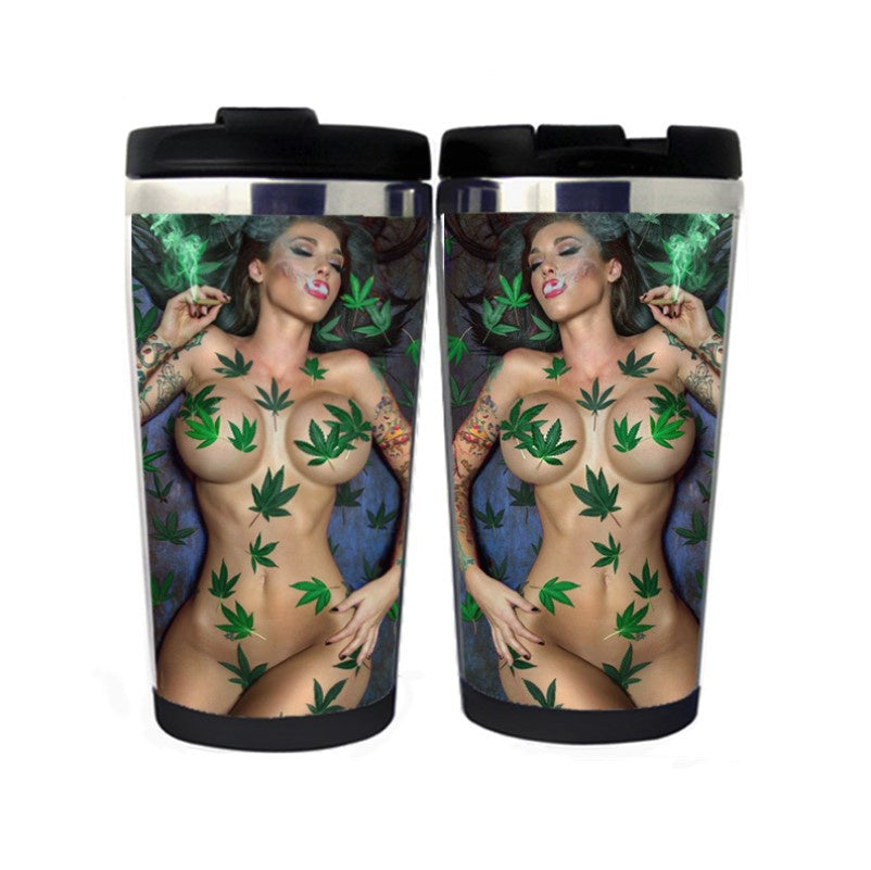 Marijuana Sexy Women Smoking Mug 