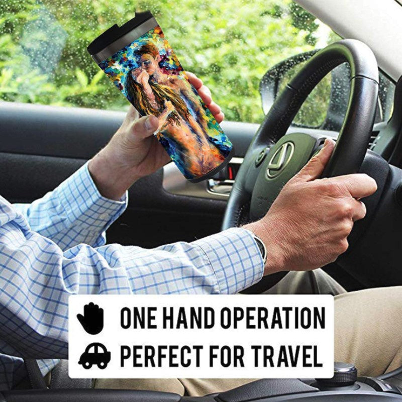 Abstract Sexy Couple Coffee Mug Stainless Steel Tumbler Coffee Tea Water Cup Sexy Funny Gifts Christmas Gifts