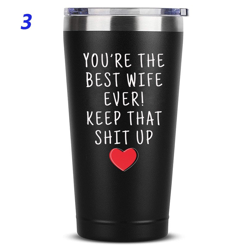 Gifts for wife Best wife Gifts Wife Coffee Mug 20 OZ Stainless Steel Tumbler Insulated Travel Mug
