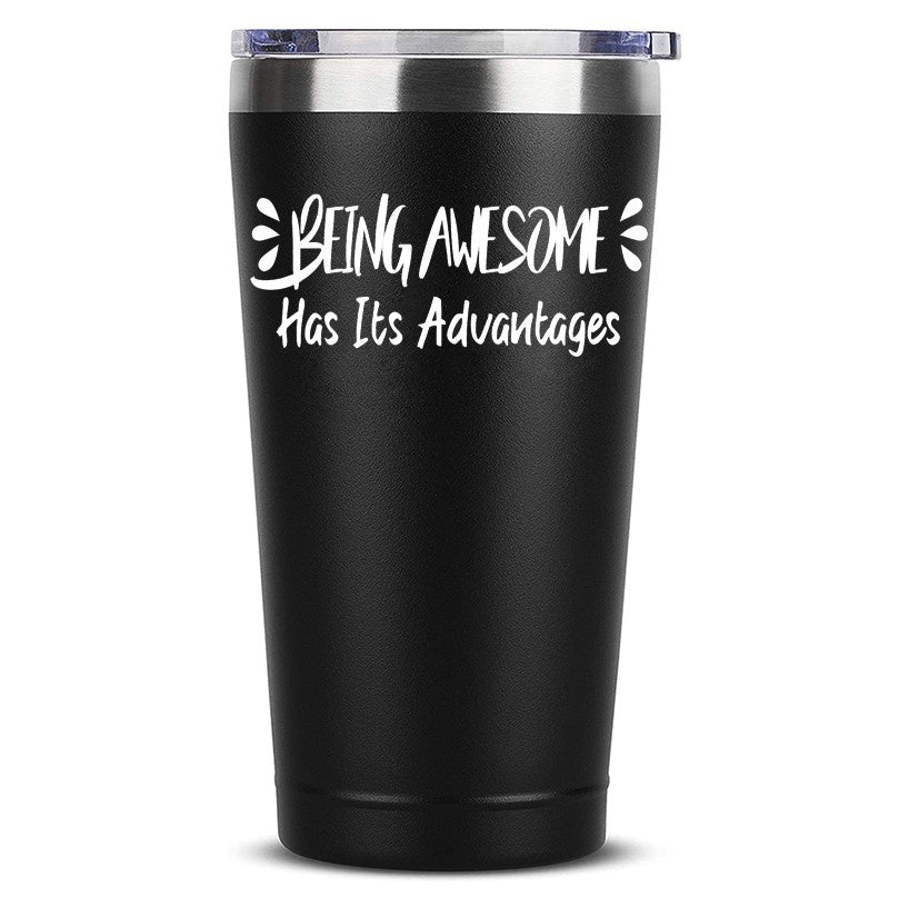 Because I'm worth it Bitch Funny Coffee Mug 20 OZ Stainless Steel Tumbler Insulated Travel Mug