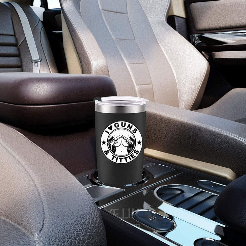 Guns and Titties Funny Coffee Mug