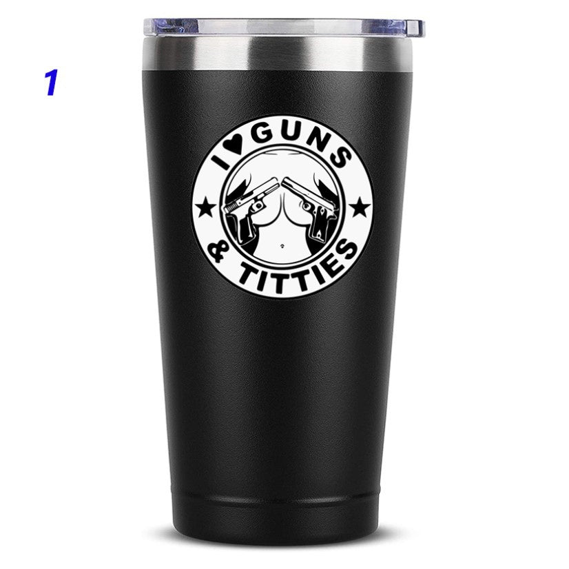 Guns and Titties Funny Coffee Mug