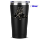 Grim Reaper Skull Coffee Mug 20 OZ Stainless Steel Tumbler Insulated Funny Travel Mug Novelty Gift