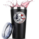 2nd Amendment Mug 20 OZ Stainless Steel Tumbler Insulated Funny Travel Mug Novelty Gift
