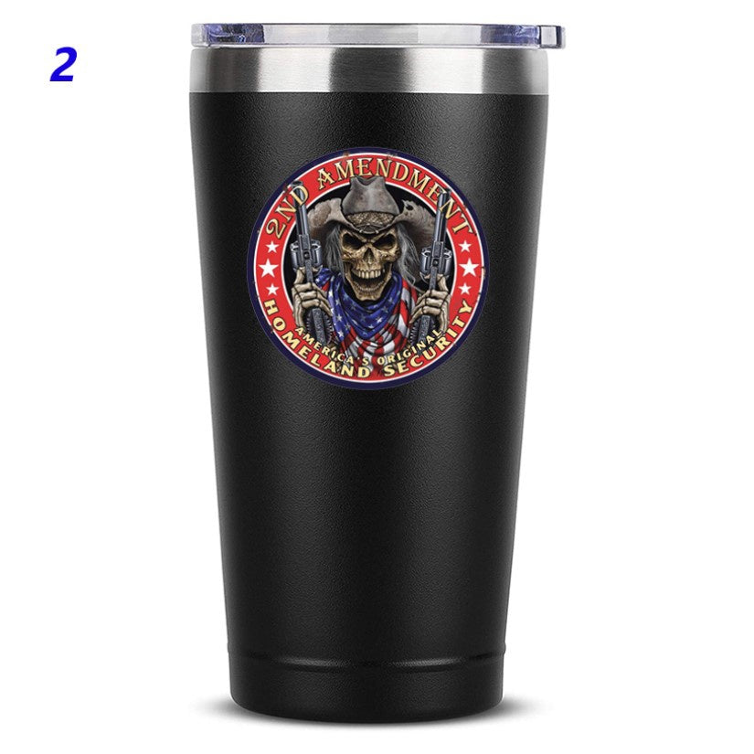 2nd Amendment Mug 20 OZ Stainless Steel Tumbler Insulated Funny Travel Mug Novelty Gift